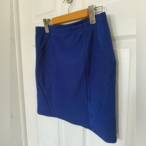 Forever 21 Royal Blue Textured Mini Skirt